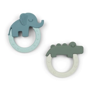 2 anneaux de dentition DEER FRIENDS Done by Deer blue green