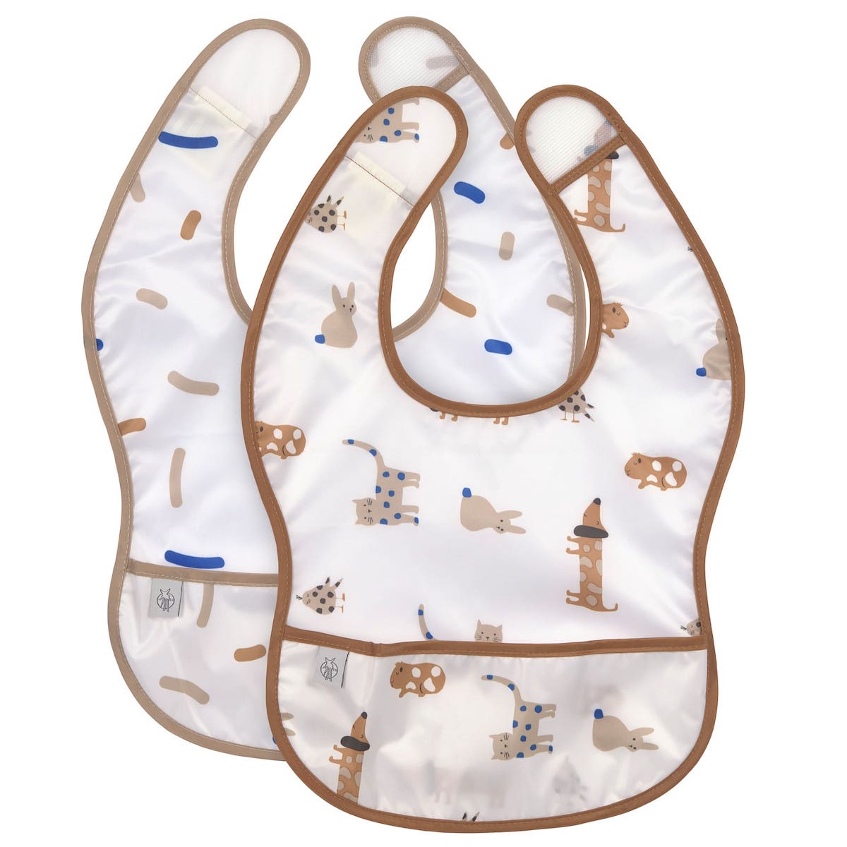 2 bavoirs 6-24M LITTLE MATEYS Laessig royal blue