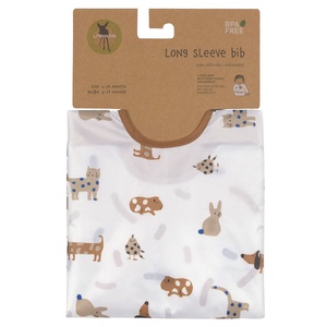 2 bavoirs à manches 6-24M LITTLE MATEYS Laessig royal blue