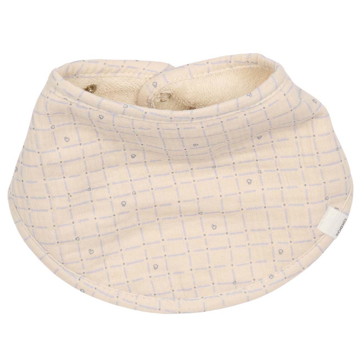2 bavoirs bandana LIND Koeka warm white