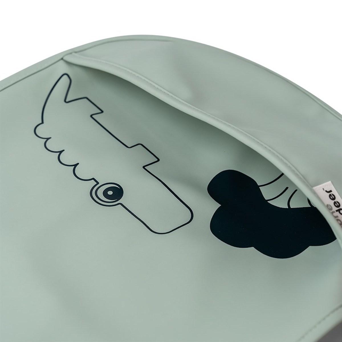 2 bavoirs DEER FRIENDS Done by Deer mustard-vert