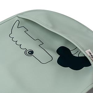 2 bavoirs DEER FRIENDS Done by Deer mustard-vert