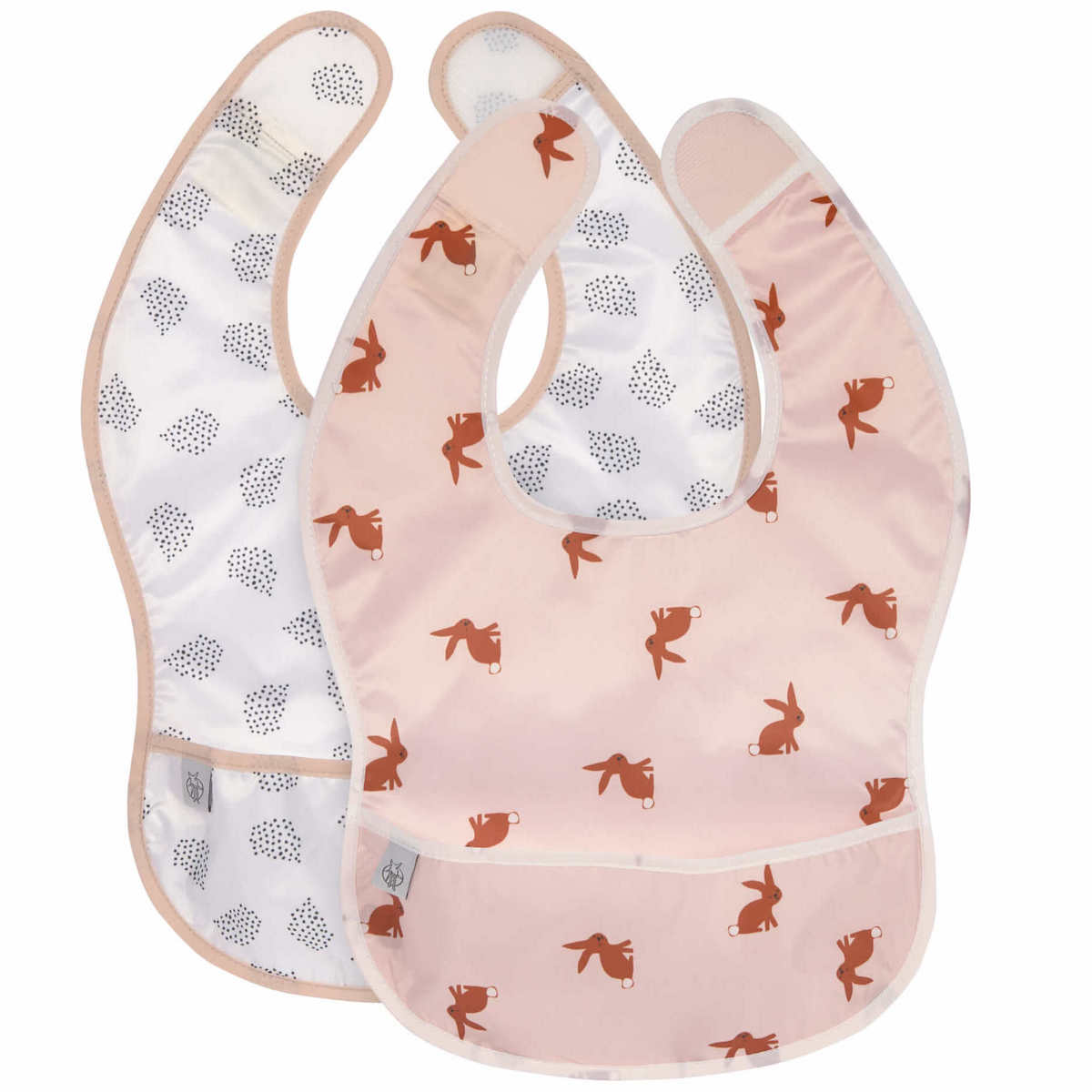 2 bavoirs lapin LITTLE FOREST Laessig