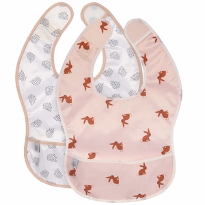 2 bavoirs lapin LITTLE FOREST Laessig