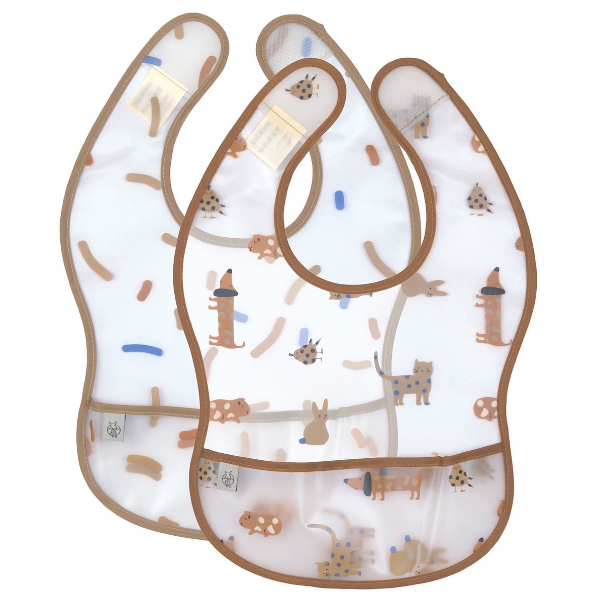 2 bavoirs LITTLE MATEYS Laessig royal blue 