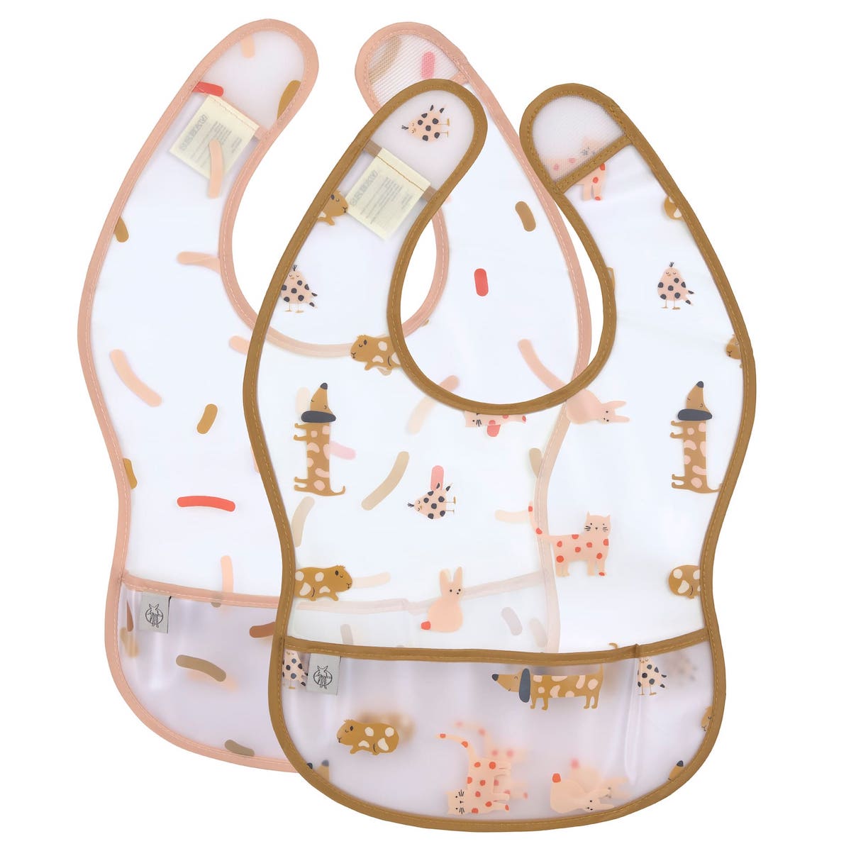 2 bavoirs LITTLE MATEYS Laessig spicy orange 