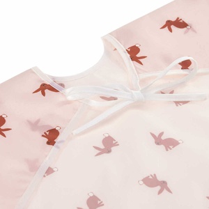 2 bavoirs manches longues lapin LITTLE FOREST Laessig