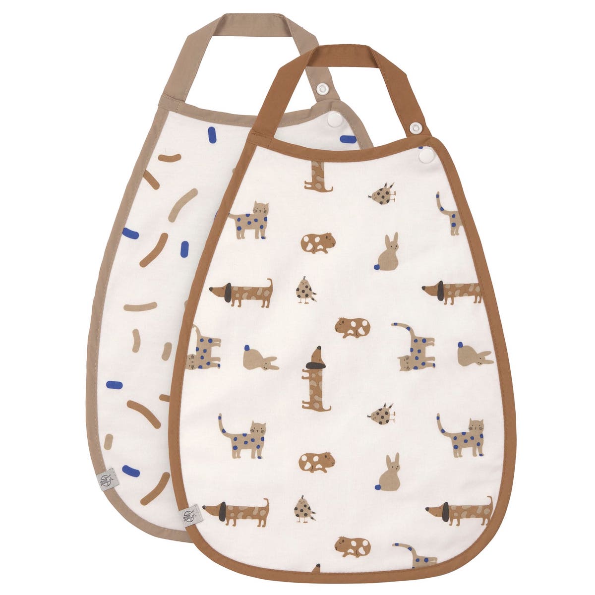 2 bavoirs medium LITTLE MATEYS Laessig royal blue