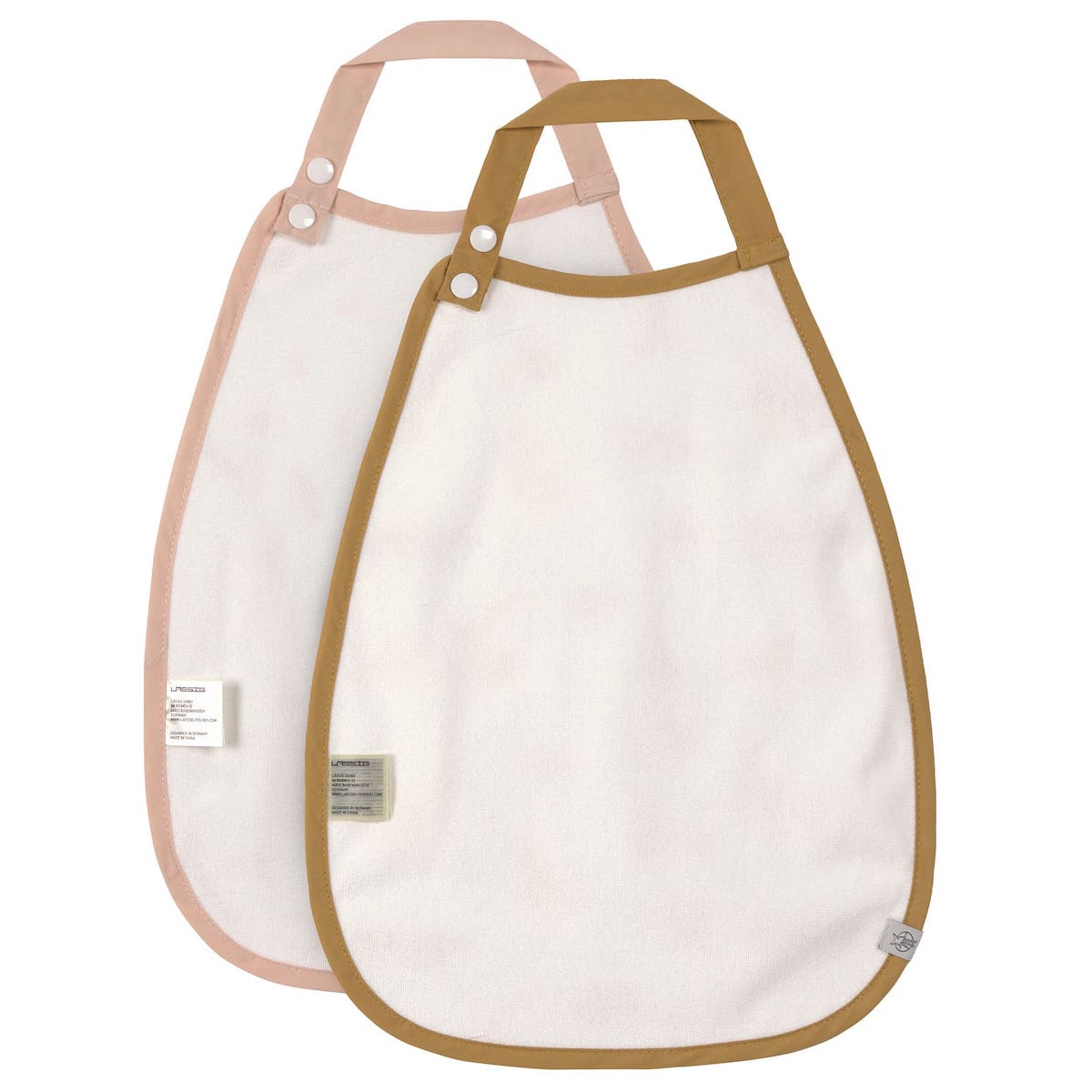 2 bavoirs medium LITTLE MATEYS Laessig spicy orange