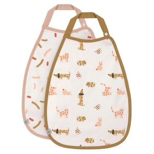 2 bavoirs medium LITTLE MATEYS Laessig spicy orange