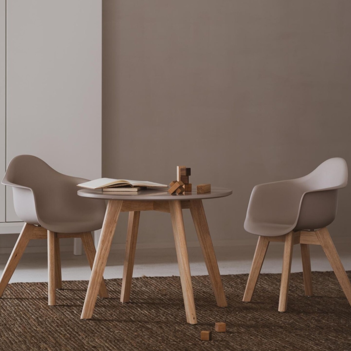 2 chaises enfant KIDS Quax argile