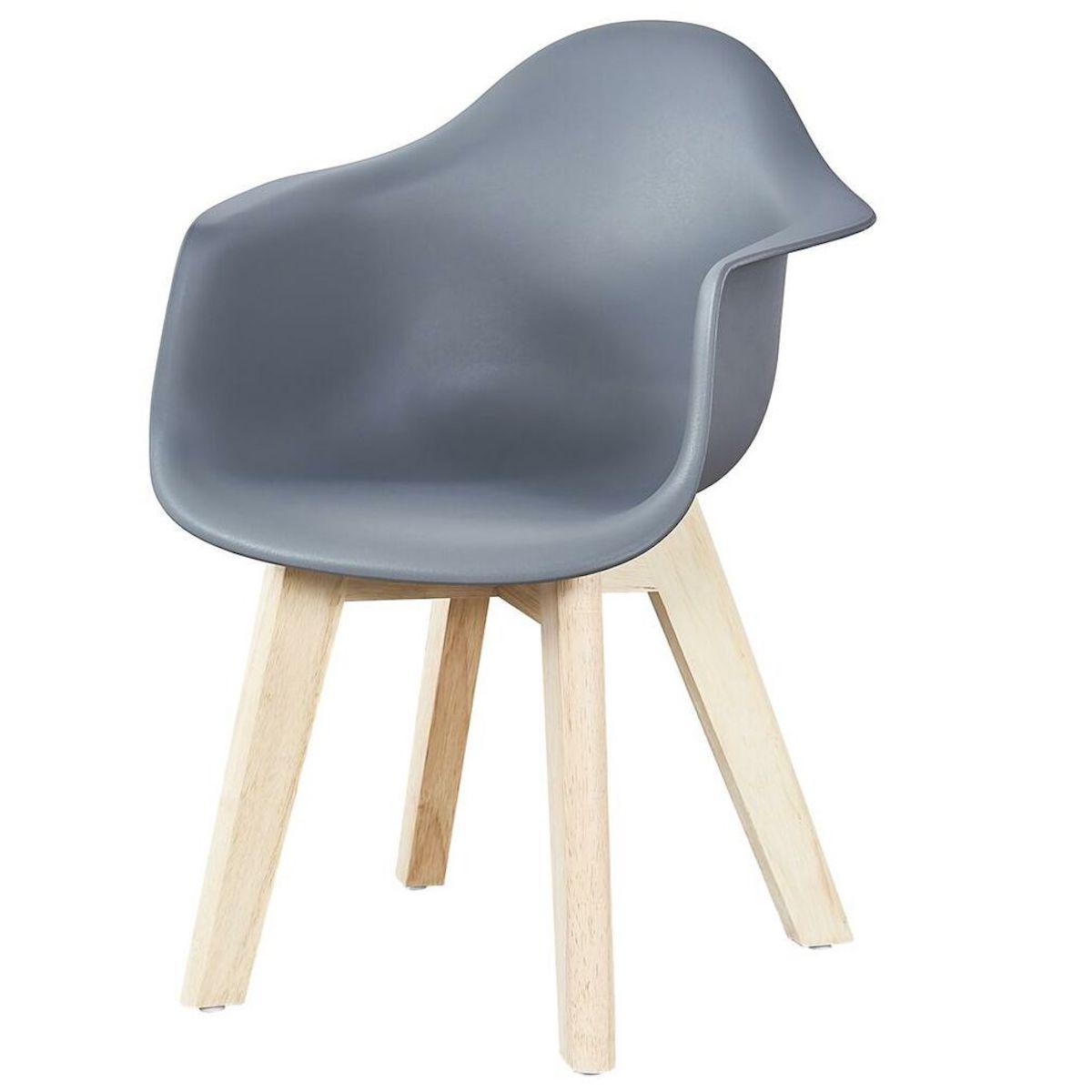 2 chaises enfant KIDS Quax gris