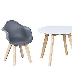 2 chaises enfant KIDS Quax gris