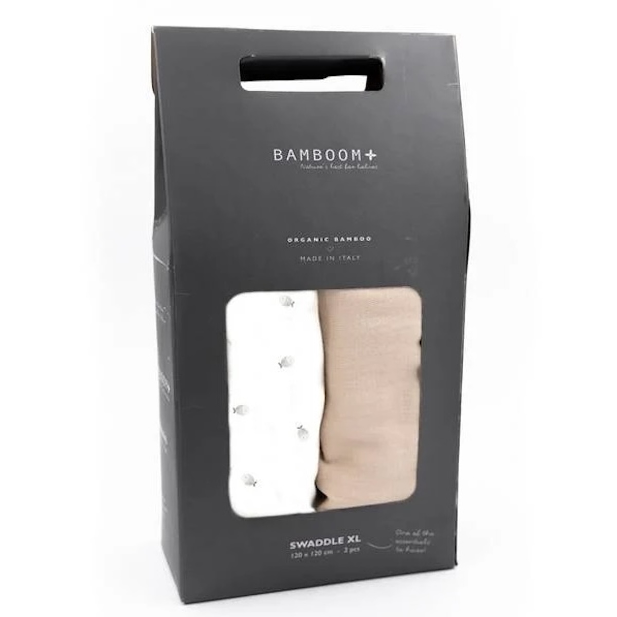 2 langes XL multi-use 120x120cm Bamboom Brasilian sand Fiishies