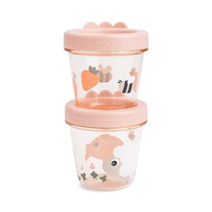 2 récipients aliments Tiny farm Done by deer Powder