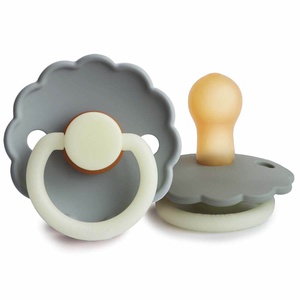 2 sucettes 0-6m DAISY Frigg Night Latex Cream-French Gr