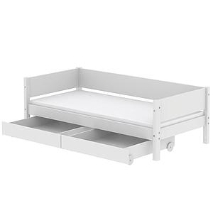 2 tiroirs lit 90x190cm WHITE Flexa blanc