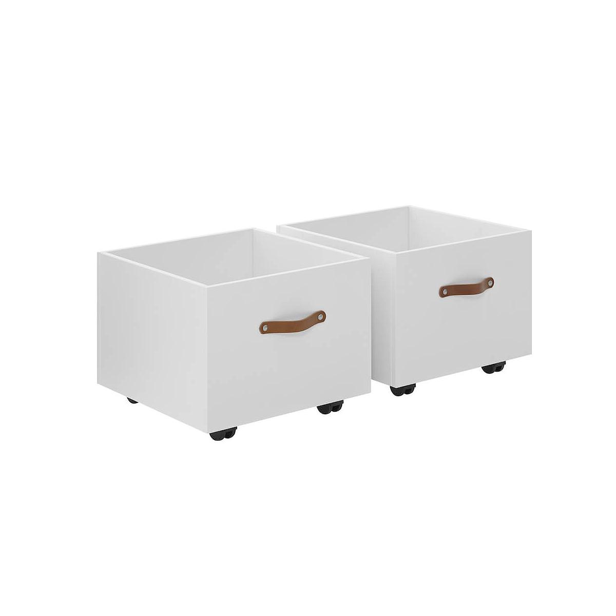 2 tiroirs roulettes Lifetime blanc