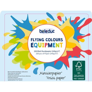 201 feuilles de papier pour Flying Colours 240 g/m Beleduc