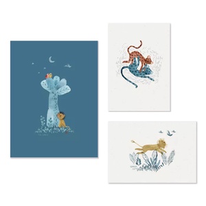 3 affiches SOUS MON BAOBAB Moulin Roty