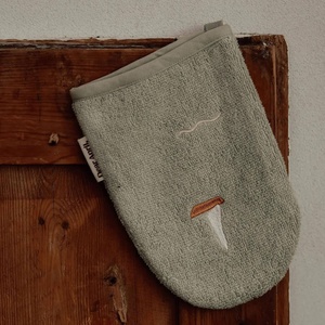 3 gants de toilette 15x22cm PAW embroidered Terry Dear April sailboats