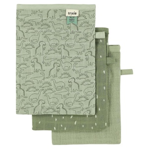 3 gants de toilettes Mix Daring DINO Trixie