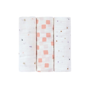3 langes 85x85cm L GOTS Happy Fruits peach Laessig