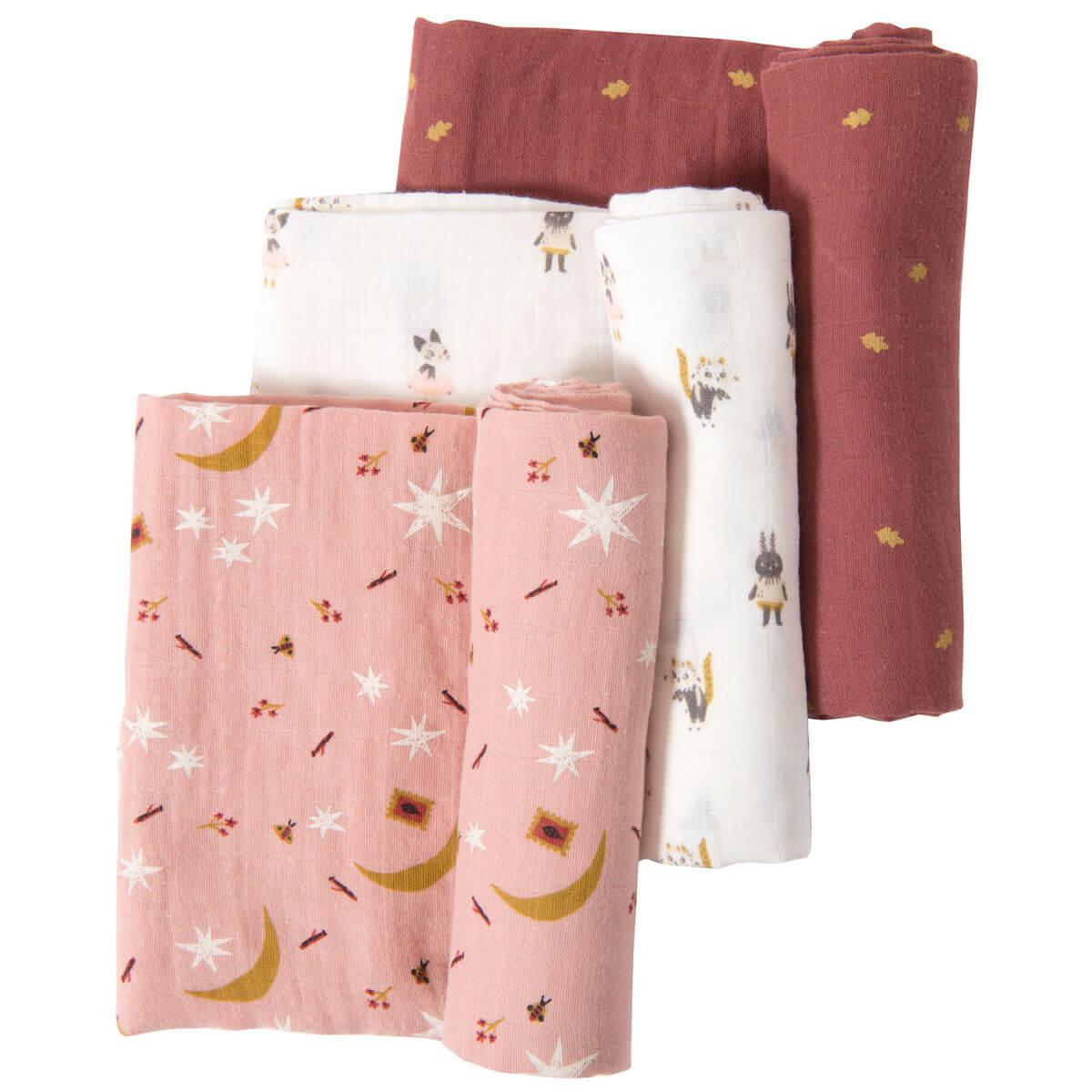 3 langes APRÈS LA PLUIE Moulin Roty