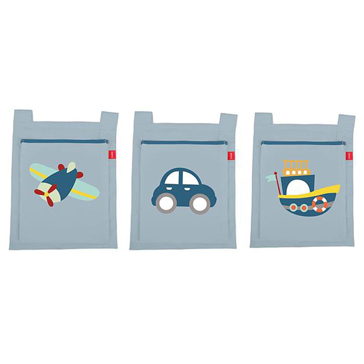 3 poches lit enfant TRANSPORT Flexa 