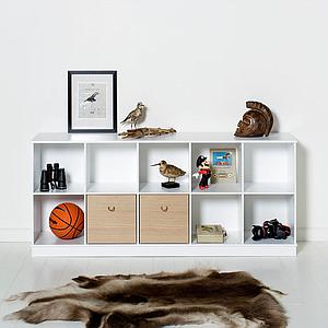 3 tioirs rangement WOOD Oliver Furniture chêne-blanc