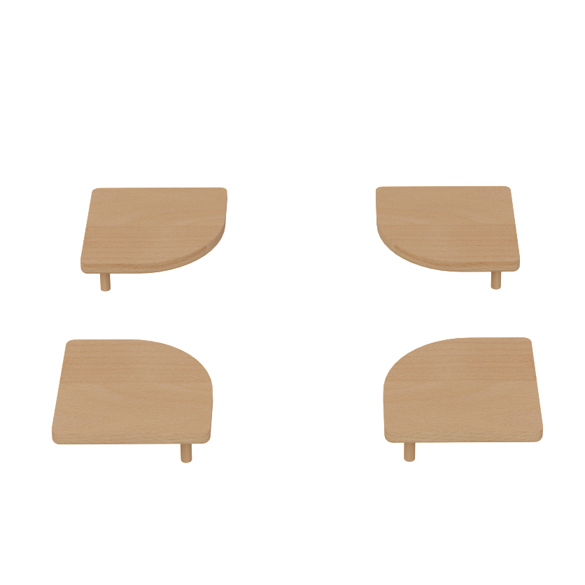 4 x post cover - DELUXE debreuyn, natural oiled