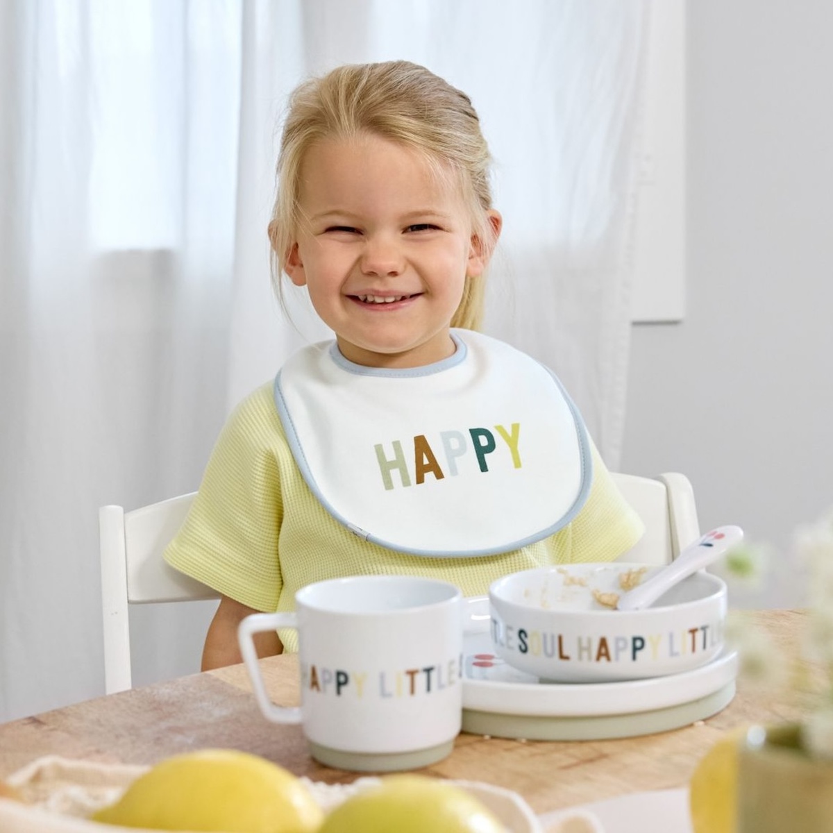 5 bavoirs HAPPY FRUITS LEMON Laessig