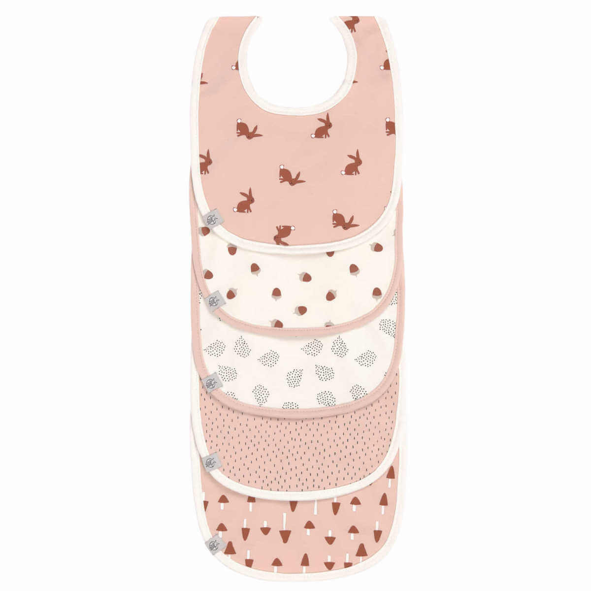 5 bavoirs lapin LITTLE FOREST Laessig