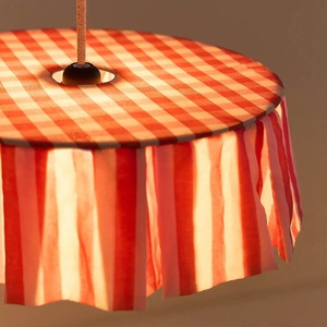 Abat-jour pour suspension 40cm VIBES Nobodinoz Red stripes