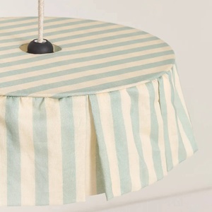 Abat-jour pour suspension 40cm VIBES Nobodinoz Turquoise stripes
