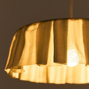 Abat-jour pour suspension 40cm VIBES Nobodinoz Turquoise stripes