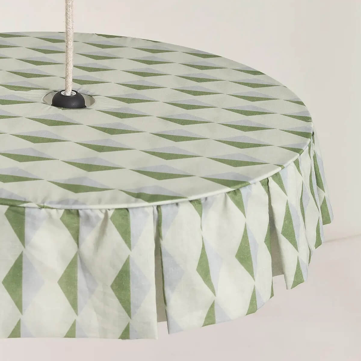 Abat-jour pour suspension 50cm VIBES Nobodinoz Green blue harlequin