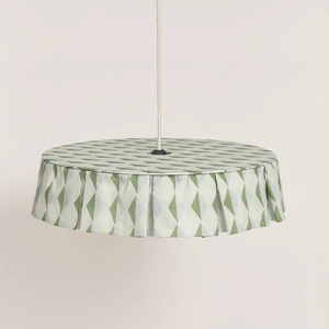 Abat-jour pour suspension 50cm VIBES Nobodinoz Green blue harlequin