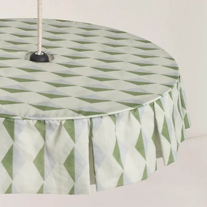 Abat-jour pour suspension 50cm VIBES Nobodinoz Green blue harlequin