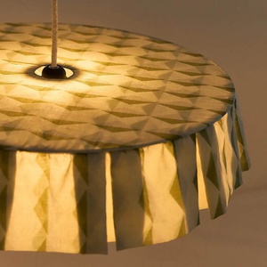 Abat-jour pour suspension 50cm VIBES Nobodinoz Green blue harlequin