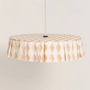 Abat-jour pour suspension 50cm VIBES Nobodinoz Mustard lilac harlequin