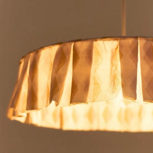 Abat-jour pour suspension 50cm VIBES Nobodinoz Mustard lilac harlequin