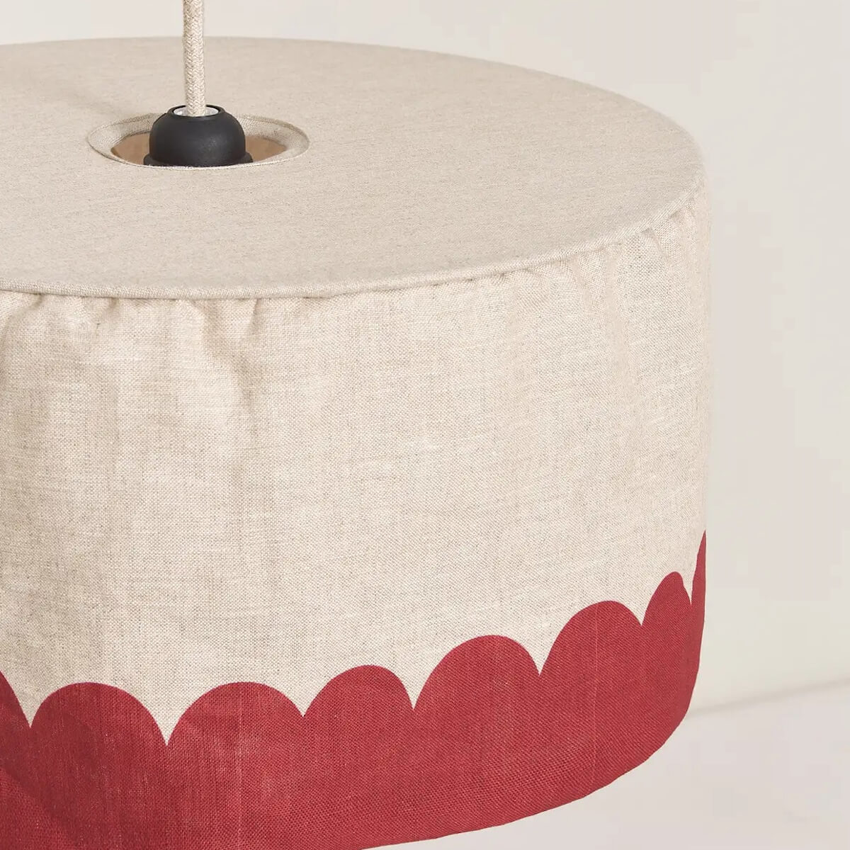 Abat-jour pour suspension en LIN FRANÇAIS 40cm VIBES Nobodinoz Carmine