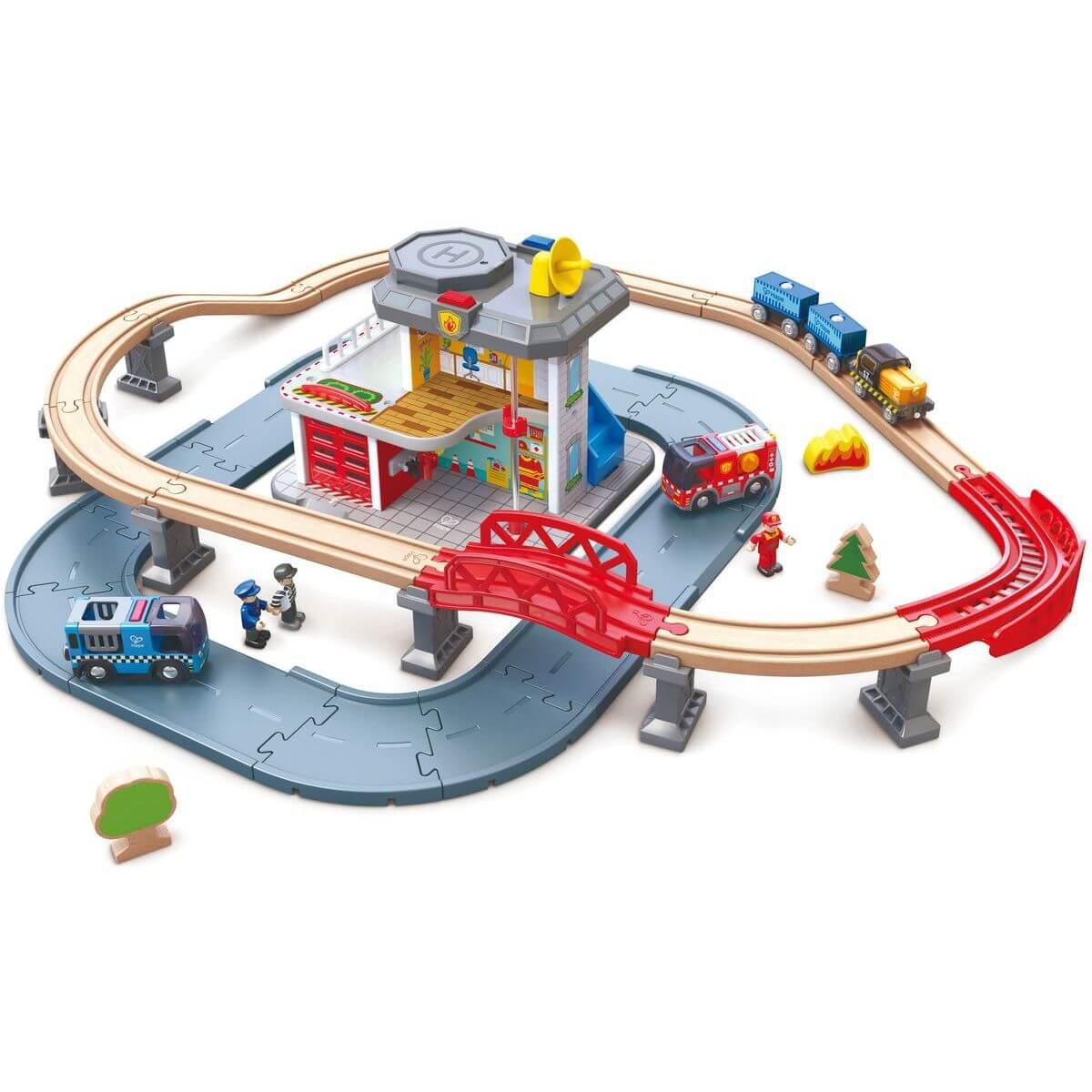 Accessoires circuit de train EMERGENCY SERVICES Hape