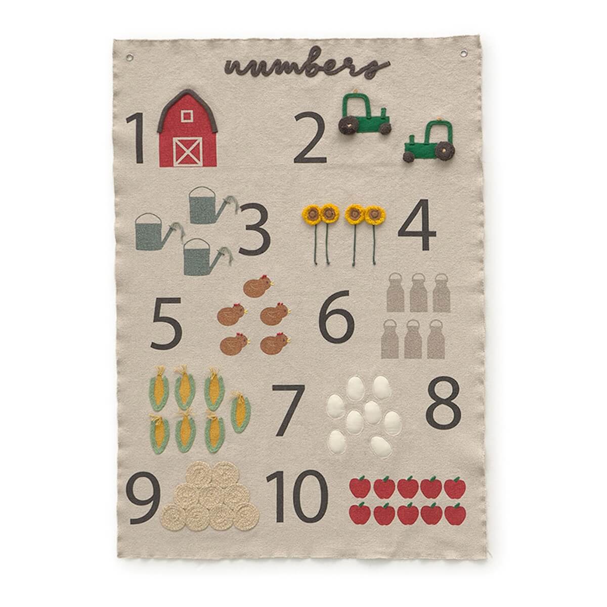 Accroche murale 70x100cm FARM NUMBERS Lorena Canals