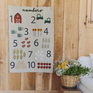 Accroche murale 70x100cm FARM NUMBERS Lorena Canals
