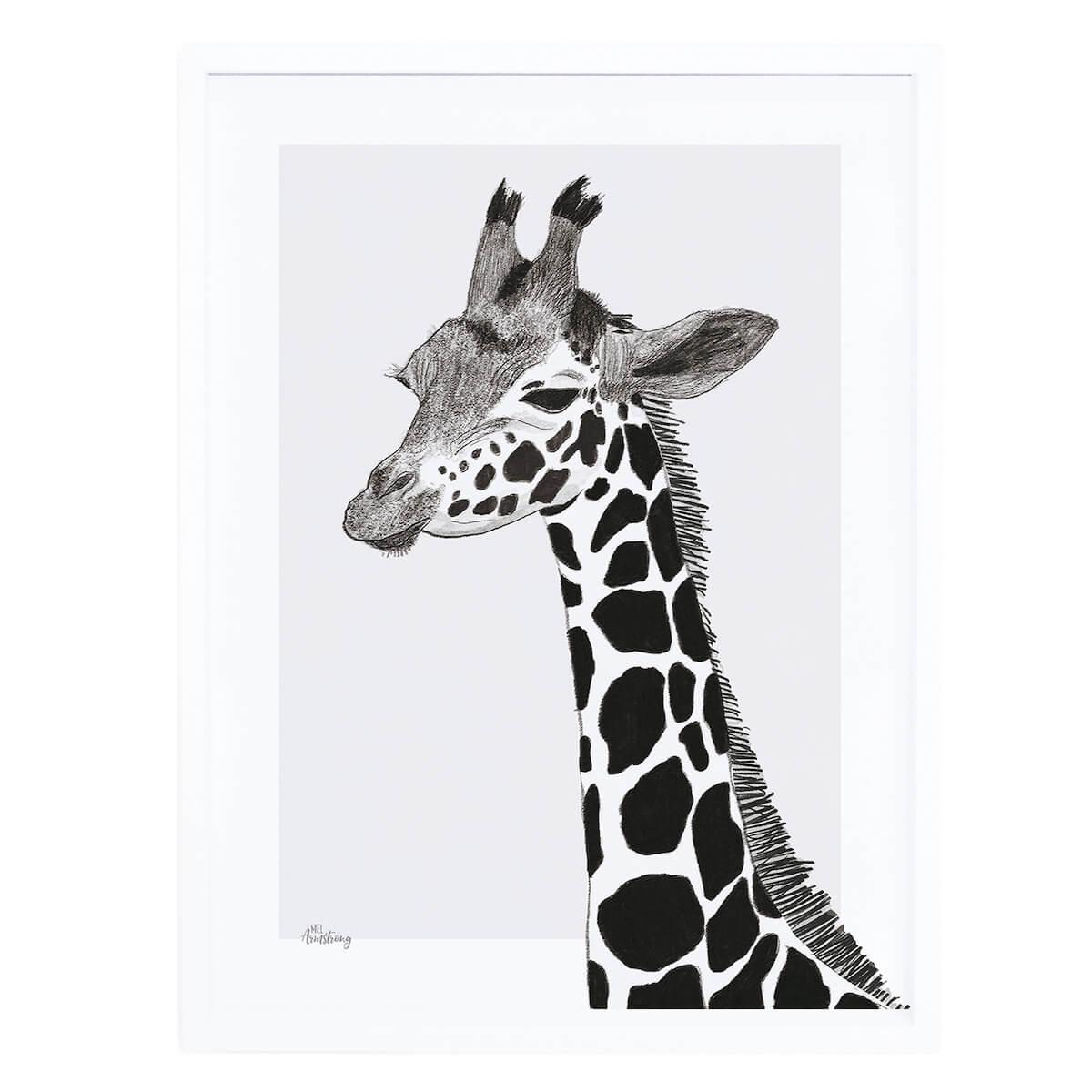 Affiche encadrée Serengeti La Girafe Lilipinso