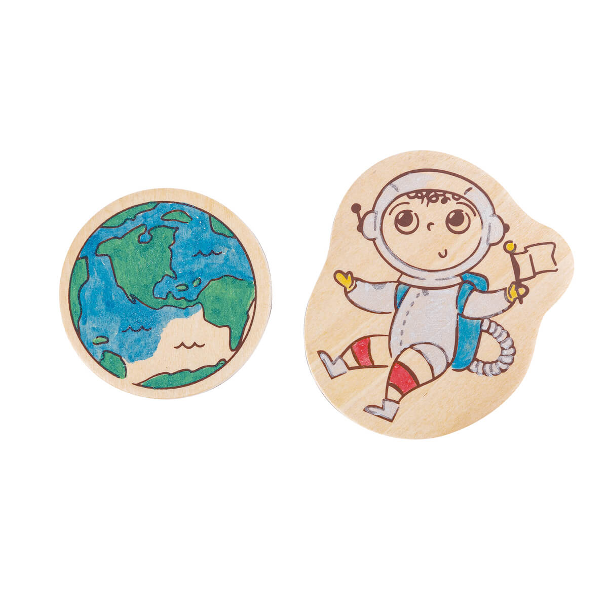 Aimants de l’espace à colorier Hape