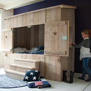 ALPAGE by DUTCHWOOD Lit Cabane naturel