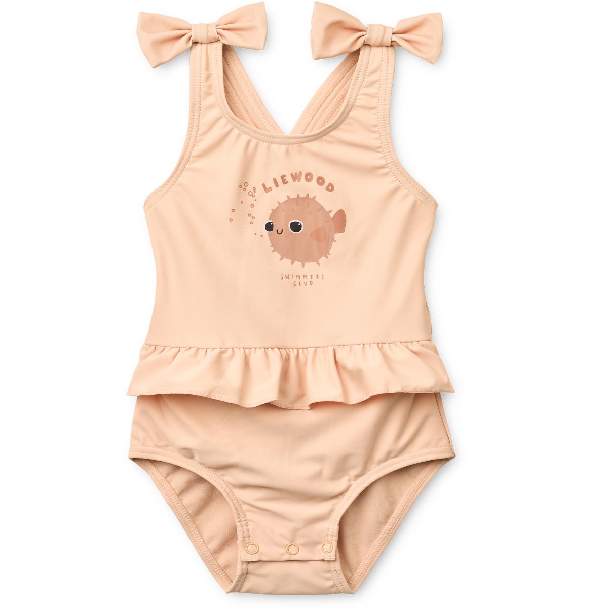 Amara Baby Swimsuit w Bow Liewood Apple blossom